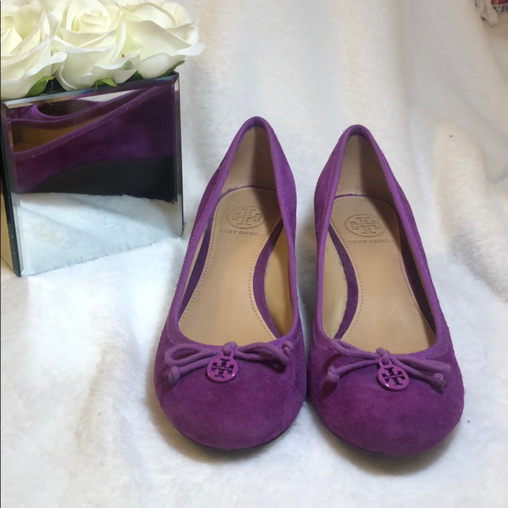 Purple Tory Burch shoes